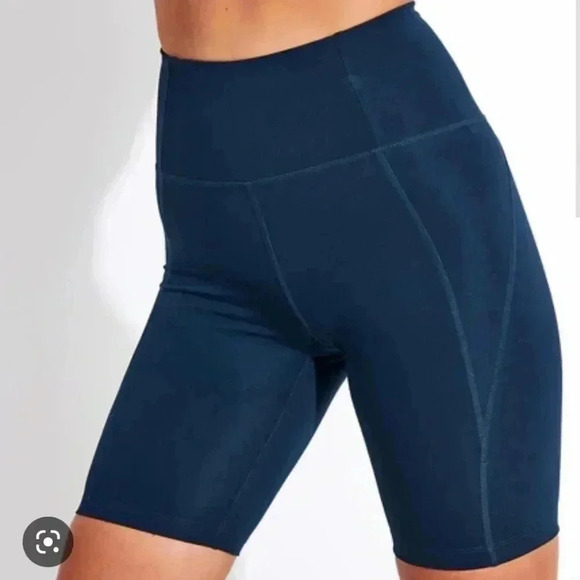 Girlfriend Collective High Rise Biker Shorts Navy Blue Size XS - Picture 1 of 6